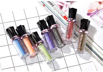 

LIDEAL Portable 14 Color Metallic Shiny Smoky Eyes Eyeshadow Waterproof Glitter Liquid Eyeliner Makeup Eyeshadow Cosmetics TSLM2