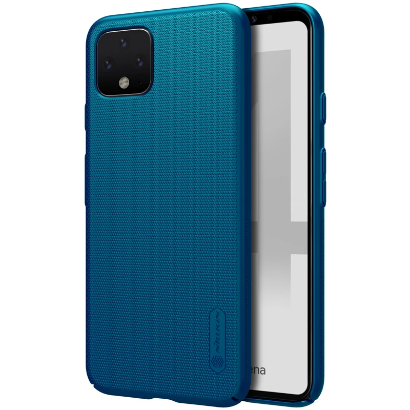 Peacock blue 10 шт./лот,, NILLKIN Супер Матовый щит, матовая жесткая задняя крышка из ПК чехол для Google Pixel 4 XL чехол - Цвет: Peacock blue