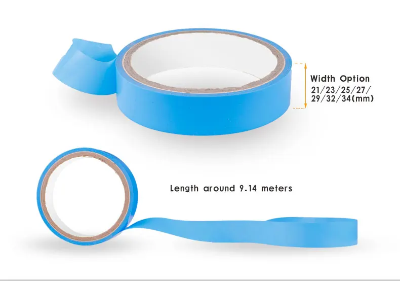 Бескамерная велосипедная лента для обода, tensized обвязка, синтетический резиновый клей, толщина 0,012 мм, Длина 9,14 м, разные варианты ширины