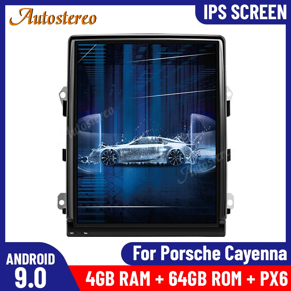 

Tesla Style Car GPS Navigation For Porsche Cayenne 2011-2016 Head Unit Android Multimedia Player Auto Stereo Radio Recorder 4K