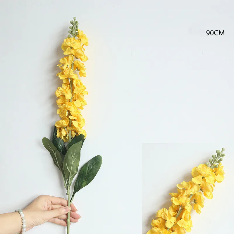yellow Искусственный букет для дома, свадьбы, Рождества, искусственные растения, 1 шт - Цвет: yellow