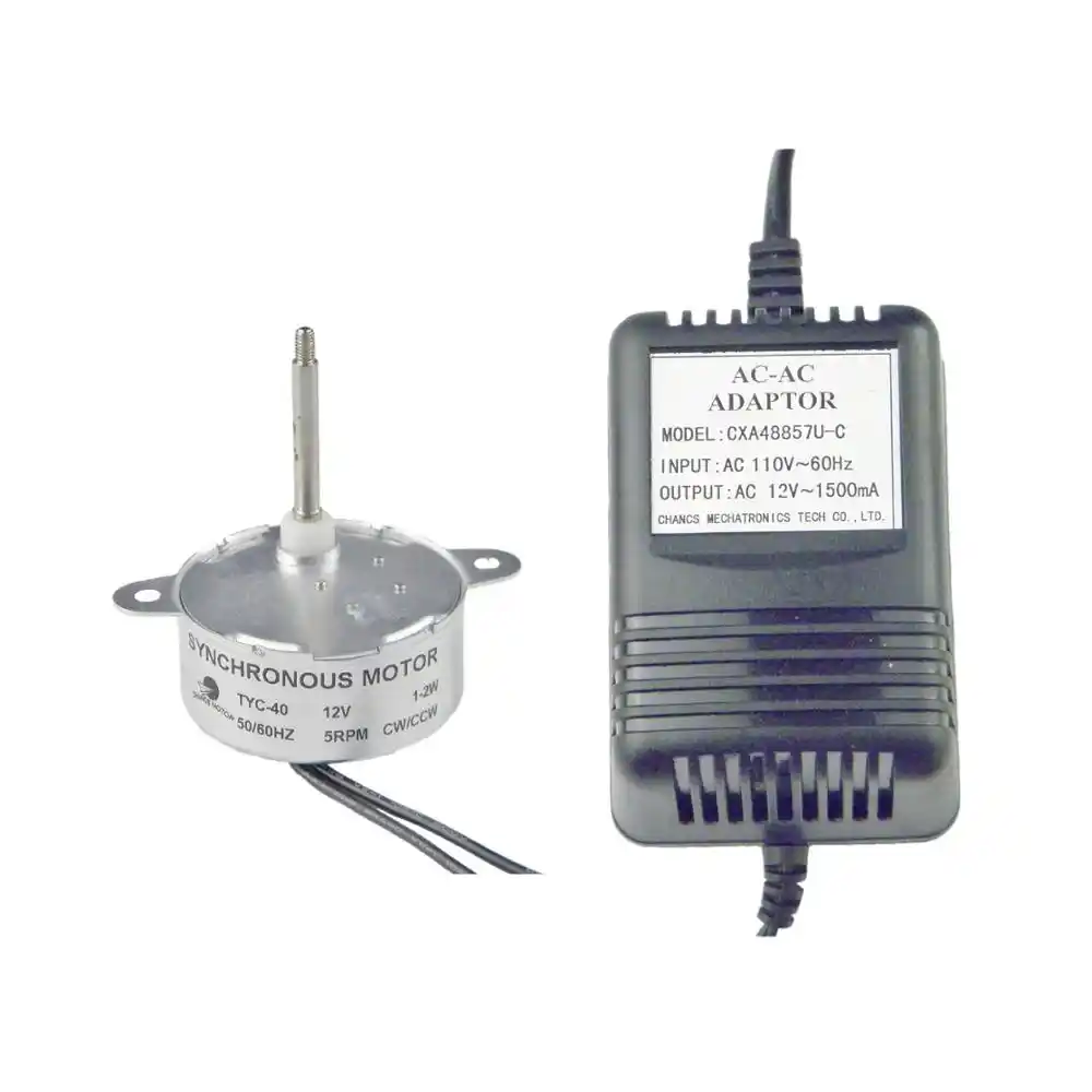 Input 220V Output AC 12V For Christmas Decoration CHANCS TYC40 12V AC 5RPM Shaft 46mm Synchronous Motor With AC Power Supply Input 220V Output AC 12V For Christmas Decoration CHANCS TYC40 12V AC 5RPM Shaft 46mm Synchronous Motor With AC Power Supply