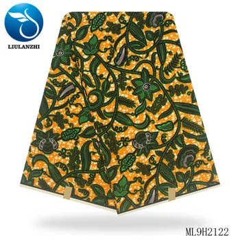 

LIULANZHI Nigerian Cotton Ankara Wax High Quality Dutch Prints African Wax Dress Sewing Tissu 100% Cotton Wax ML9H2117-30