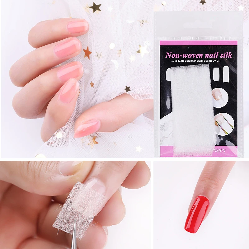 

10Pcs Nail Art Tools Nail Extension New UV Gel Tips Extension Builder Form Non-Woven Fabric Nail Extension Manicure Tools