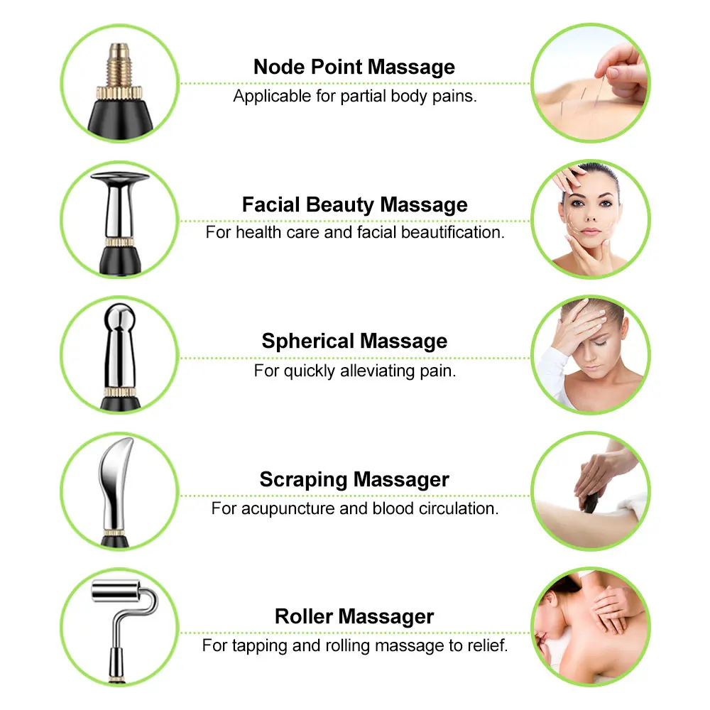 Les 12 Points Miraculeux D Acupuncture Stylo d'acupuncture électronique à 5 têtes, méridiens électriques, thérapie  au Laser, guérison, Massage, stylo d'énergie, soulagement de la douleur,  outils | AliExpress