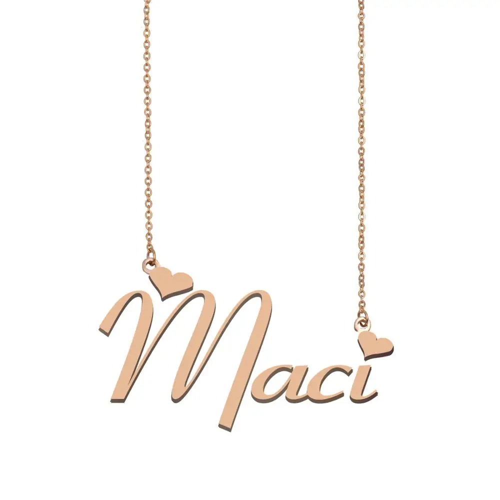 Maci Name Necklace , Custom Name 
