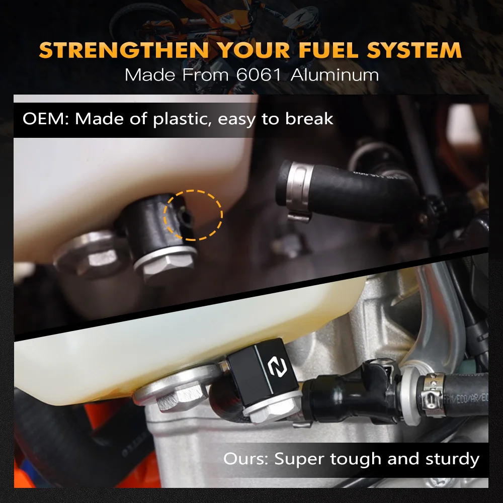 NiceCNC Fuel Line Tank Connector For Gas Gas EC250 300 EX300 EX250F EX350F EX450F MC250F MC450F 2021-2022 Motorcycle Accessories