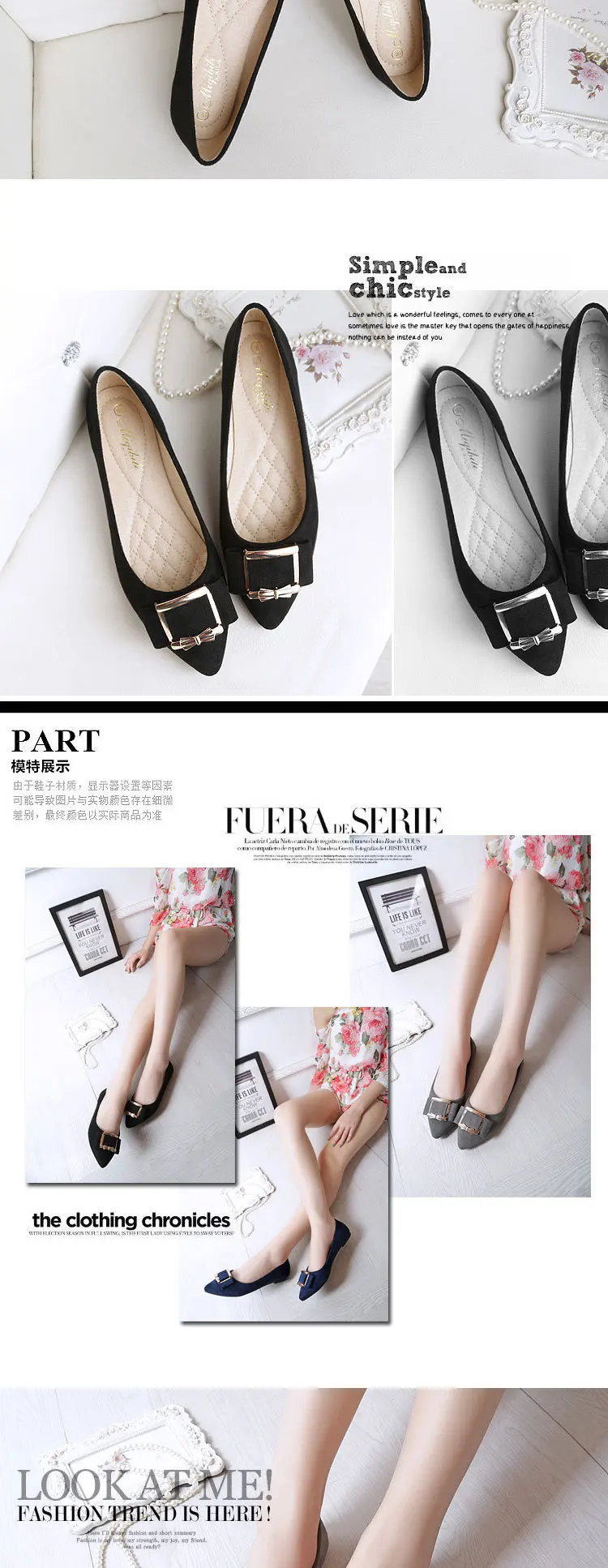 Square metal decoration flats plus size 34-43 slip on women shoes shallow OL work ladies loafers comfy solid flock moccasins2020