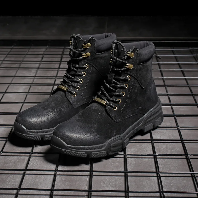 Мужские ботинки Кожаные Ботинки Martin в английском стиле Сезон осень Zapatos De Hombre