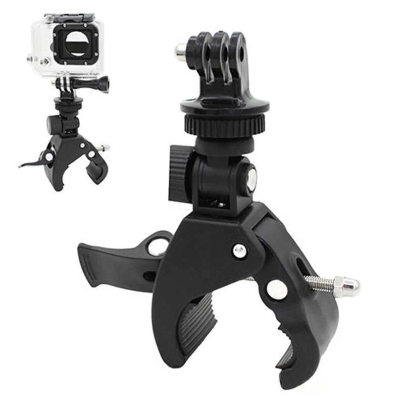 New Delicate New Reusable Handlebar Clamp Roll Bar Mount+Tripod Adapter for GoPro Hero 1 2 3 3+