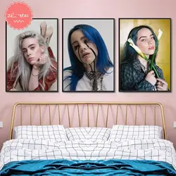 DIY 5D алмазная вышивка на холсте Billie Eilish плакат певица Алмазная вышивка крестиком Мозаика Полный Стразы новый год