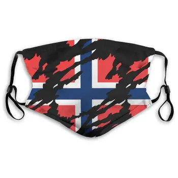 

Norway Flag Active Carbon Filter Mask with PM2.5 Filters 5 Layers of Protection for Men and Women