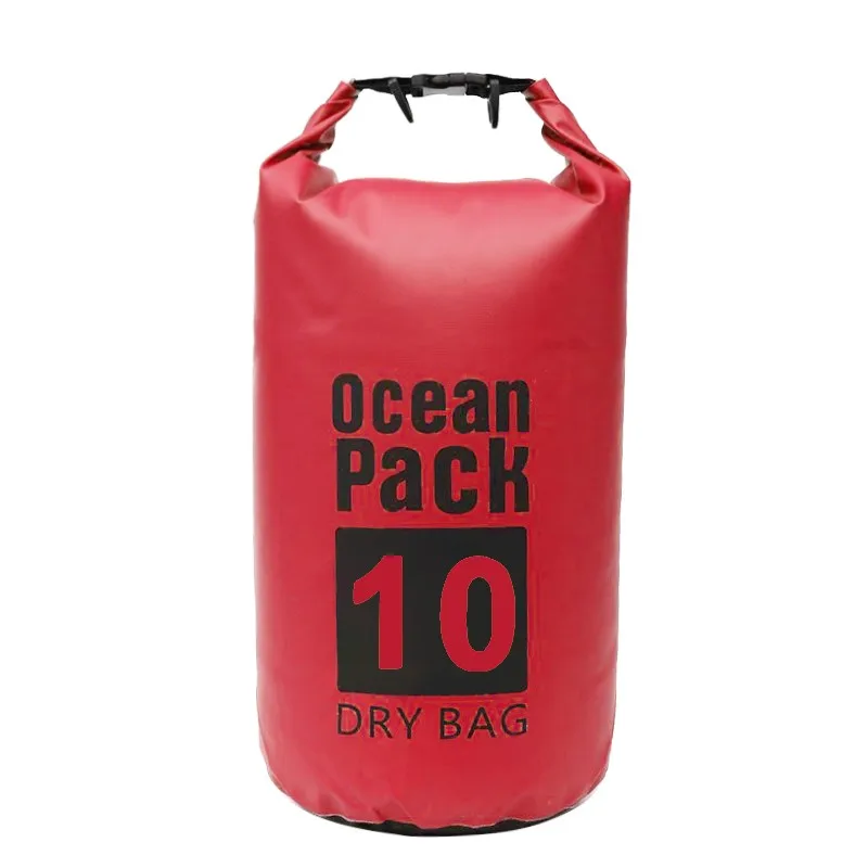 25 10L Открытый водонепроницаемый плавательный мешок для каноэ плавающий лодочный каяк Кемпинг водонепроницаемая сумка мешок 10L водонепроницаемый рюкзак для путешествий - Цвет: Red