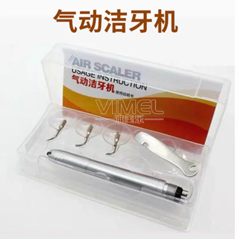 Teeth Whitening Dental Ultrasonic Scaler Borden/Midwest 2/4Holes B2/M4 Air Scaler Handpiece with 3 Tips G1/G2/G3