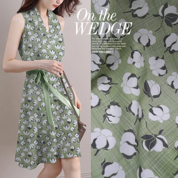 

16Momme 114cm Wide 100%silk Fabric for Dress Brand Design Crepe De Chine Cloth Diy Sewing Free Shipping Summer New Kapok Printed