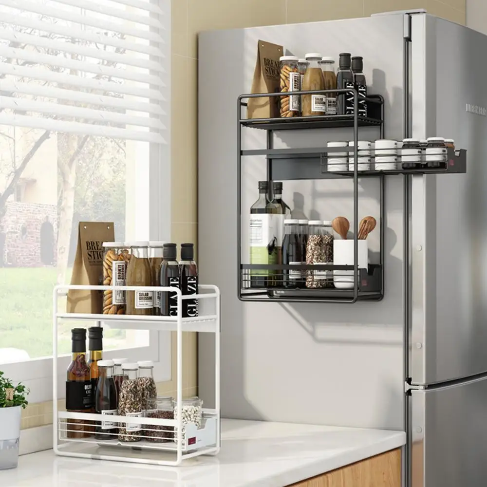 Многофункциональный два/три Слои Магнитная Адсорбция Холодильник боковой шкаф