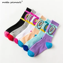 Moda Socmark 1pairs Future Donut Socks Cotton Long Basketball Sport Socks Male Stockings Women Men's Calcetines Unisex socks