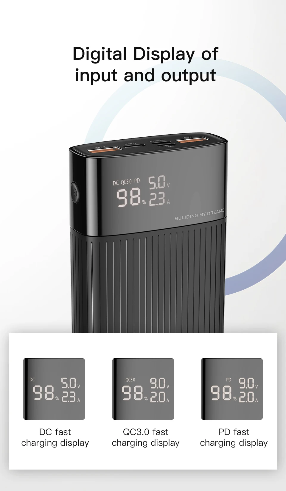 type c power bank KUULAA Power bank 20000mah Quick Charge 3.0 portable charger PD fast charging power bank for redmi note 10 9 pro 9s iphone 12 11 wireless power bank