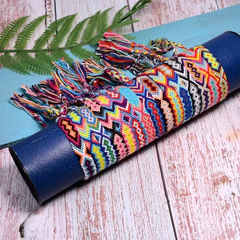 

15 Pieces Friendship Woven Braided Bracelets for Women Chic Fashion Girl Boho Charm Wrap Armband Pulseras Femme Dropship