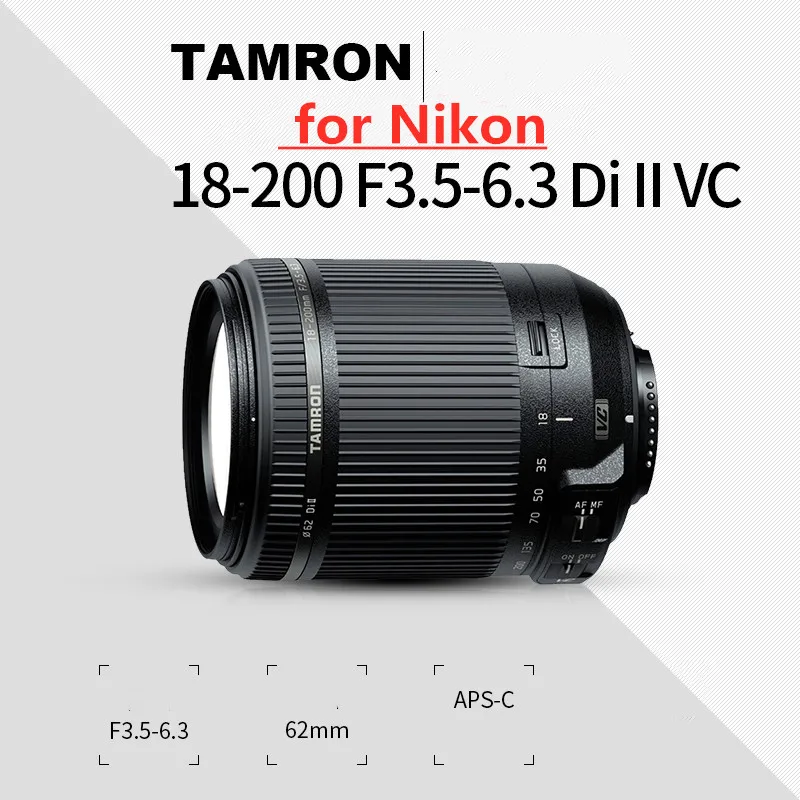 

NEW For Tamron 18-200mm f / 3.5-6.3 Di II VC Lens (B018) for Nikon D3200 D3300 D3400 D5200 D5300 D5500 D5600 D7000 D7100 D7200