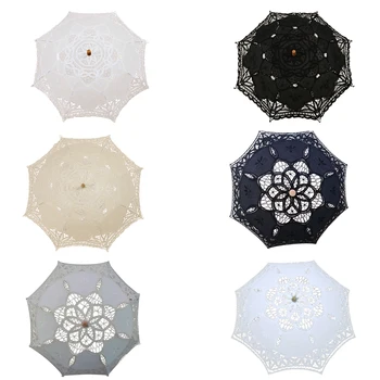 

Victorian umbrella umbrella lace wedding bride umbrella Ivory 30x51cm