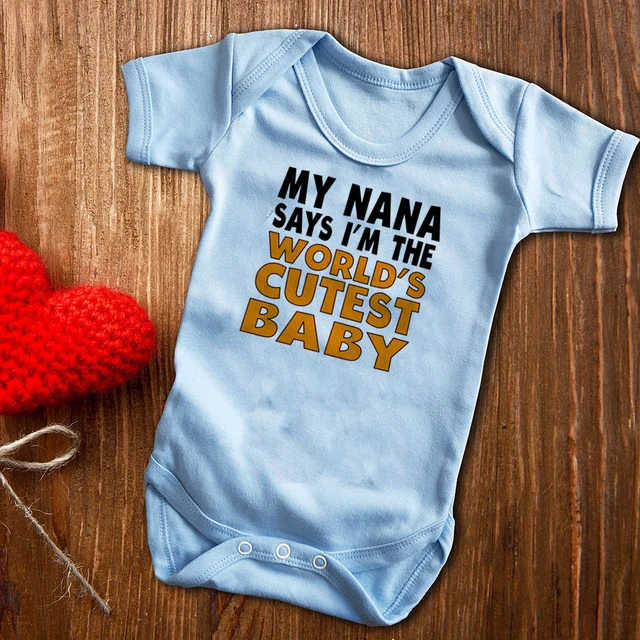 Ma Nana Dit Que Je Suis Le Bebe Le Plus Mignon Du Monde Body Pour Bebe Tenue Mignonne Vetements Pour Bebe Cadeau De Grand Mere Aliexpress Ma Nana Dit Que Je Suis Le Bebe Le Plus Mignon Du Monde Body Pour Bebe Tenue Mignonne Vetements Pour Bebe Cadeau De Grand Mere Aliexpress