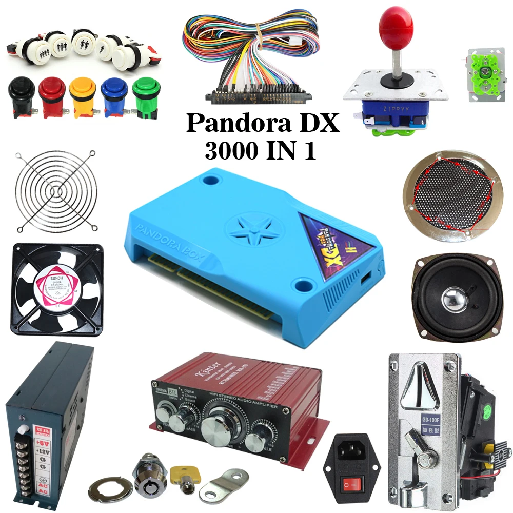 

made in china Arcade kit With Joystick Pushbutton Micro switch button Pandora Box DX Game PCB to Build Up Arcade Machine
