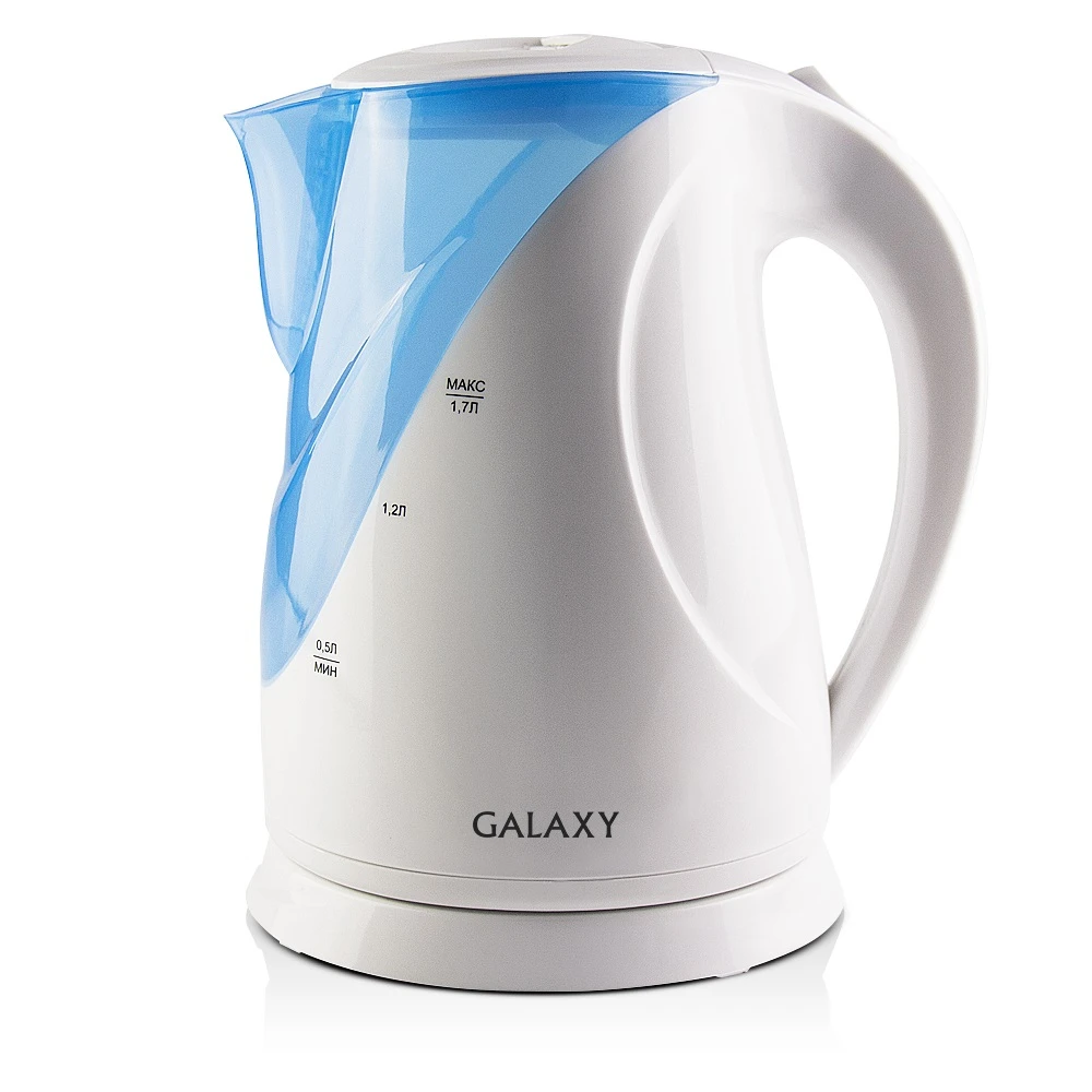 Чайник электрический Galaxy GL 0202 (мощность 2200 Вт, объем 1,7 л, пластиковый корпус, отсек для хранения шнура)