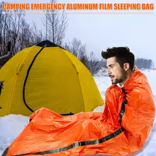 

Durable Emergency Survival Sleeping Bag Outdoor Thermal Bivy Sack Emergency Shelter Compact for Camping Water Windproof Yellow