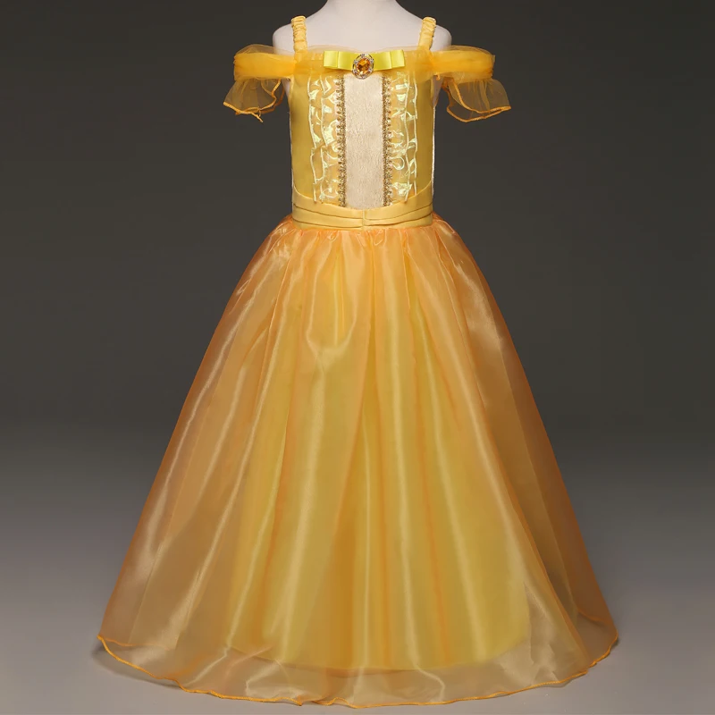 Фантазийное платье на Хэллоуин для девочек, косплей, спящие нарядные платья, праздничное платье принцессы, детская одежда Рапунцель для детей 4, 6, 10 лет