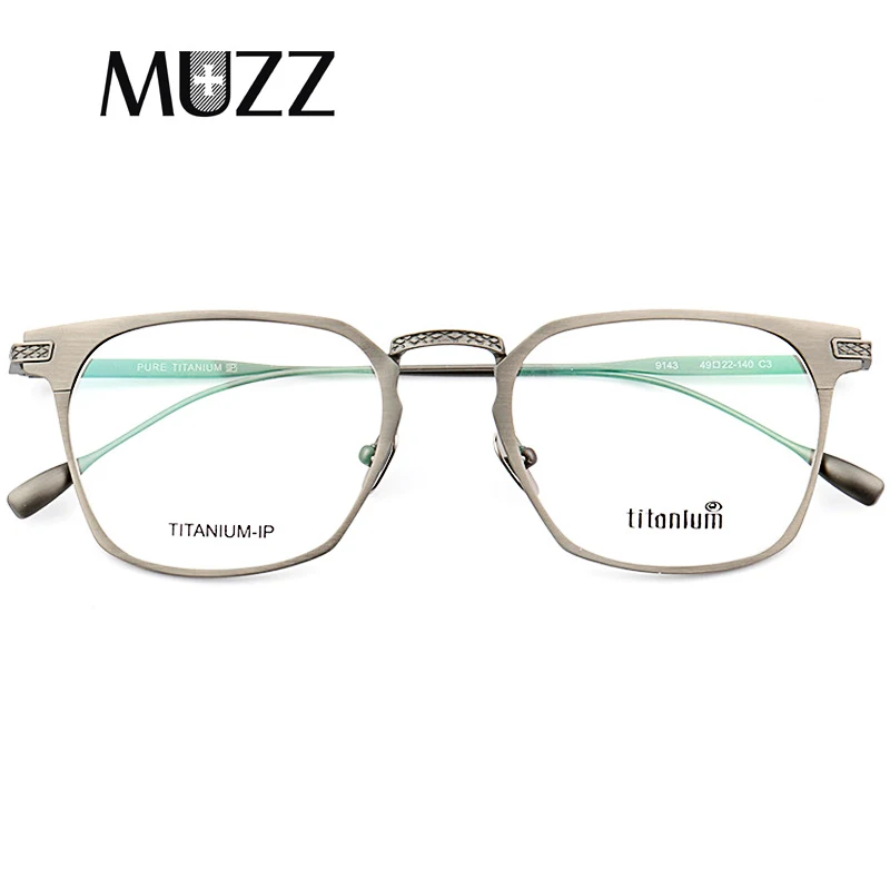 

Pure B Titanium Glasses Frame Men Square Prescription Eyeglasses Eyewear Vintage Myopia Optical Spectacles retro Eye Glasses