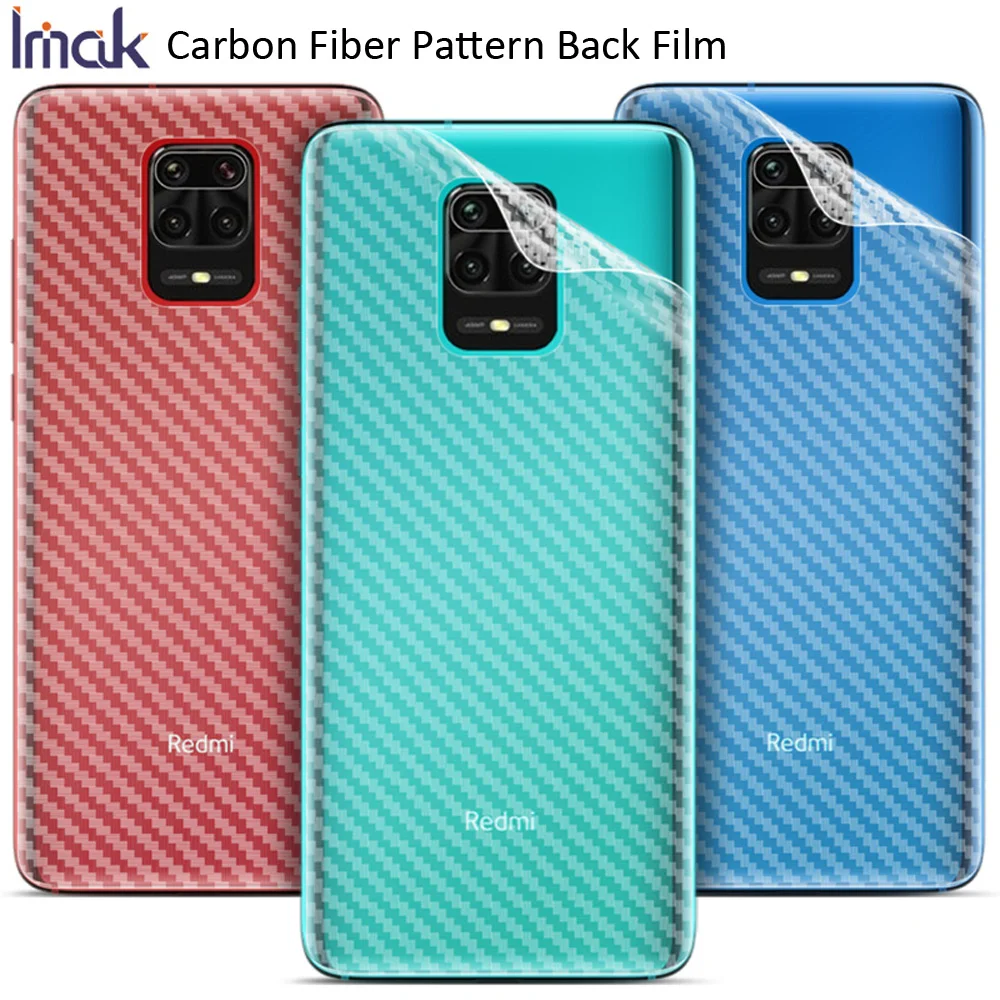 Задняя пленка IMAK из углеродного волокна с рисунком для Xiaomi Redmi Note 9 Pro Max Poco M2 задняя