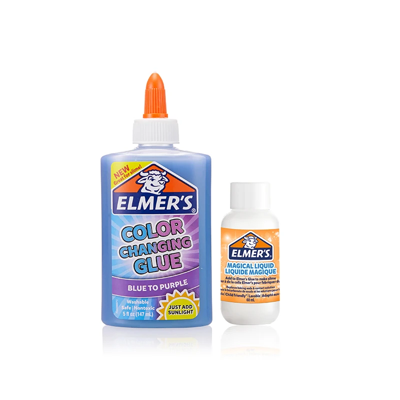 Elmer's Color Changing /Translucent Color Slime Kit ,147ml Glue + 68ml Magical Liquid Slime Activator, Washable, Safe ,Nontoxic