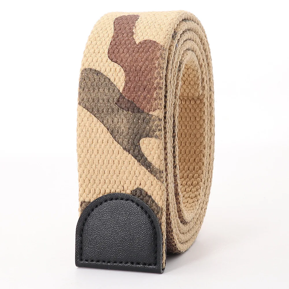 Men Women 3.8cm Width Canvas Belt Body No Buckle Plus Size 110 120 130 140 150 160 170cm Military Tactical Belts without Buckle mens designer belts Belts