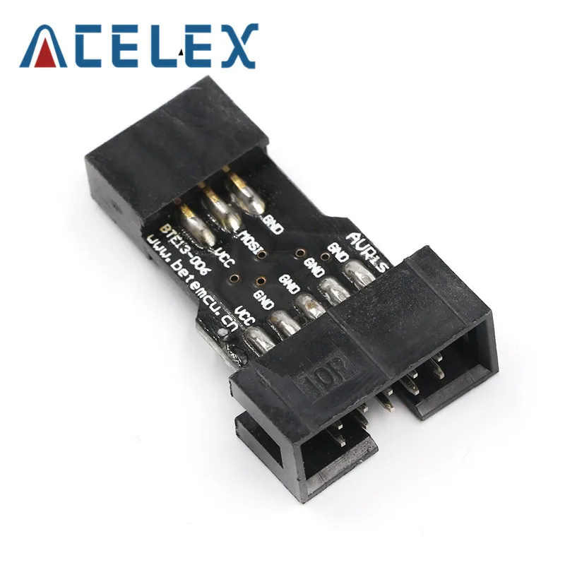 10Pin в 6PiN конвертировать стандартный 10 Pin 6 адаптер плата для ATMEL STK500 AVRISP USBASP ISP