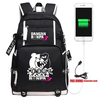

Danganronpa 3 The End of the Peak of Hope School Backpack Travel Shoulder Laptop Bags Cosplay Kids Teens School Student Bookbag