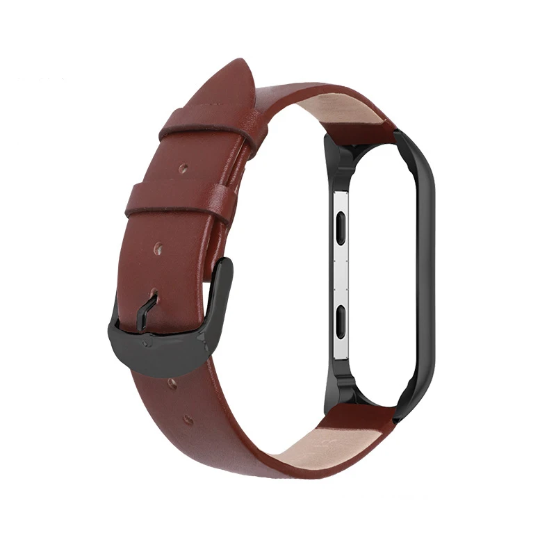 Color9 Новейший кожаный браслет MiBand 4 Замена ремешка смарт-браслет для Xiaomi Miband 4 Mi3 ремешок для Xiaomi MiBand 3 запястье - Цвет: Color9