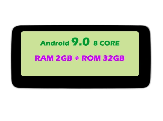 2G 32G 10,2" Автомобильный Android сенсорный экран мультимедийный плеер стерео дисплей навигация gps для Mercedes Benz C Class GLC X253 - Цвет: 2G 32G