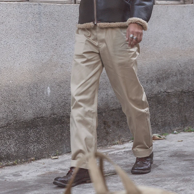 Bronson 1950s Us Army Officer 14oz Twill Cotton Chino Trousers