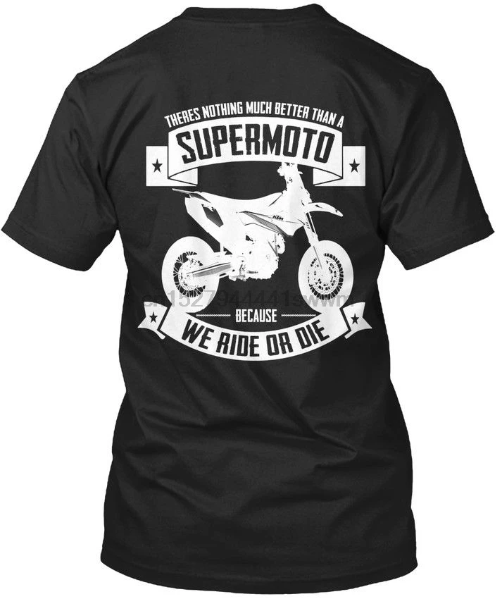 Supermoto... We Ride Or Die Stylisches T-Shirt Harajuku Tops t shirt Fashion Classic Unique free shipping | Мужская одежда