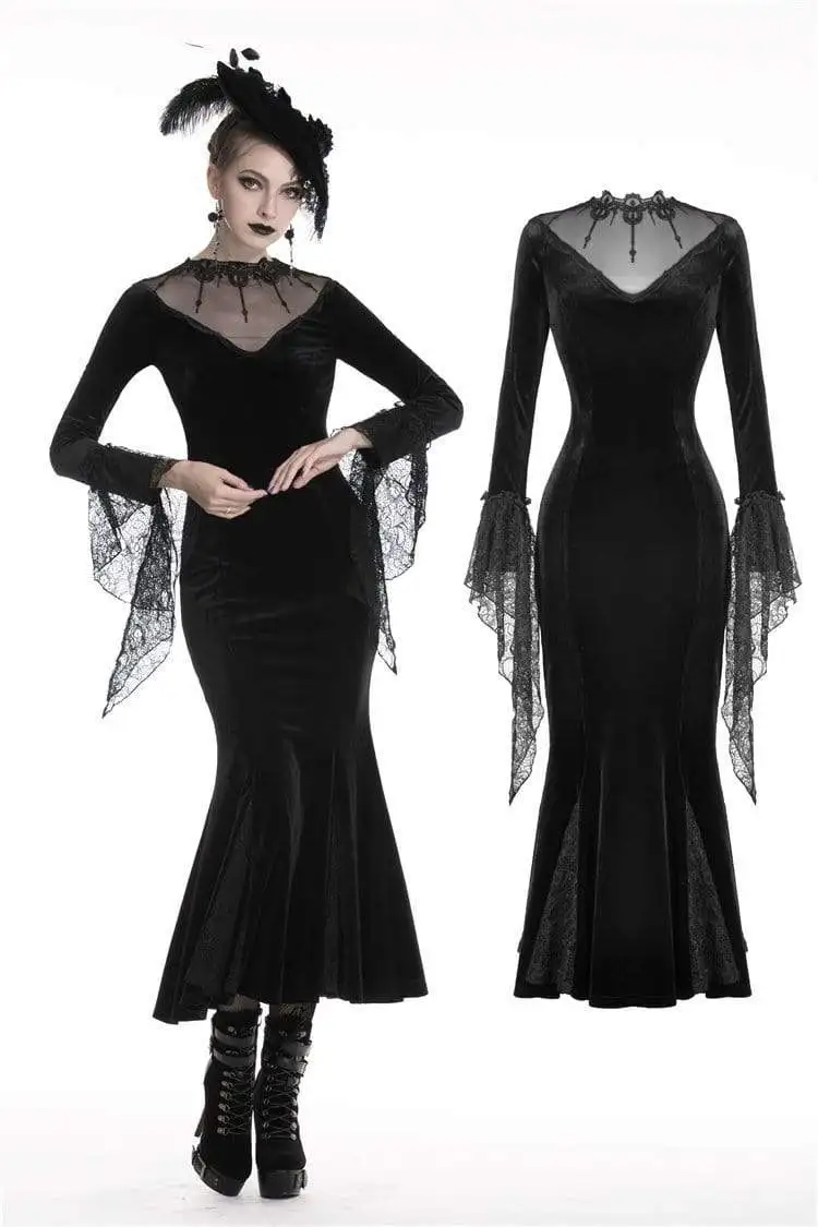 Darkinlove женские готические Макси платья-футляр DW321