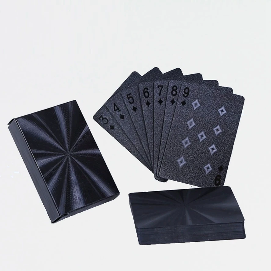 2 шт./компл. золото Фольга покрытием карты для покера Poker игра палубе золото Фольга покер Пластик магические карты Водонепроницаемый магические карты золотой Цвет