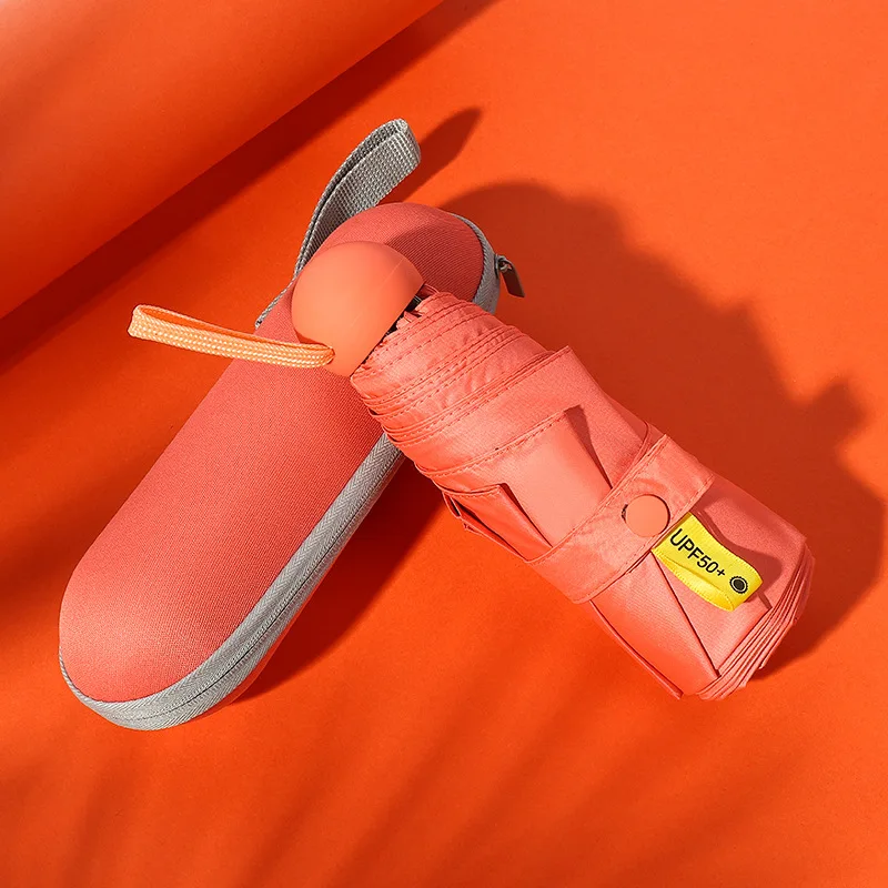 Cena Lady kreatywny krem przeciwsłoneczny kapsułka 5 składany parasol czarny klej 8 kości parasol przeciwsłoneczny dziewczyny prezent mini parasol