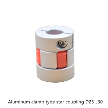 

GKTOOLS Flexible plum clamp coupler D25 L30 shaft size 6.35/7/8/9/10/11/12/12.7mm CNC Jaw shaft coupling