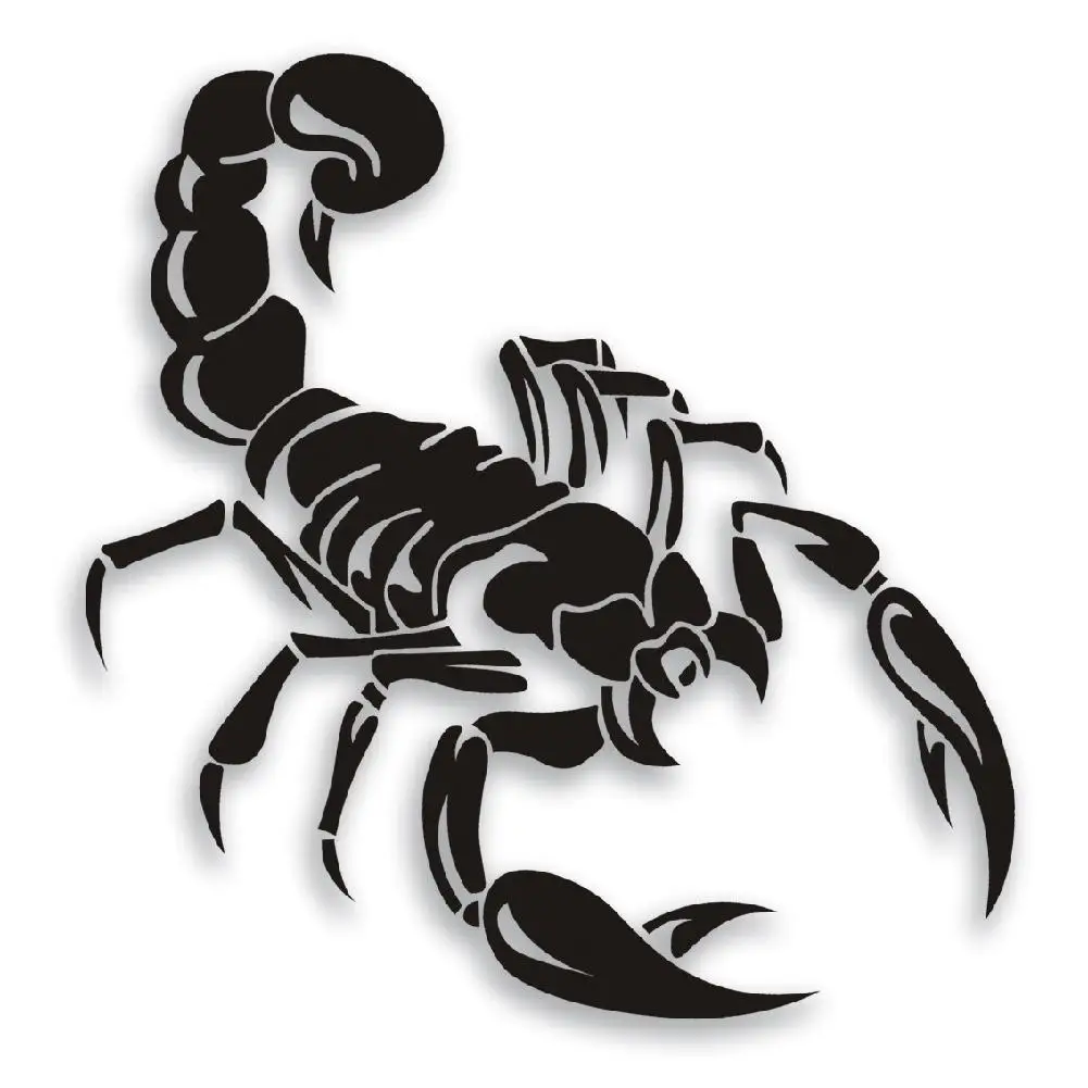 

HobbyLane Cool 3D Black White Color Scorpion Common Car Stickers Creative Styling Vinyl Decal