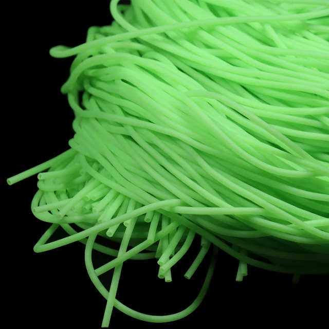 Elastic Rubber Fishing Material  Silicone Rubber Luminous Tube - Wholesale  2m/strand - Aliexpress