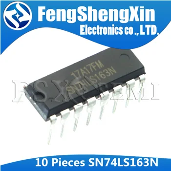 

10pcs/lot SN74LS163N SN74LS163AN SN74LS163 74LS163 HD74LS163P DIP-16 BCD DECADE COUNTERS/ 4-BIT BINARY COUNTERS IC