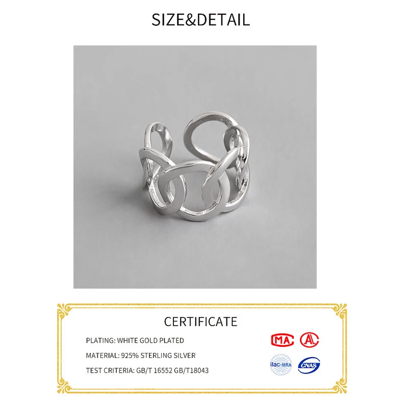 여성을위한 진짜  손가락 반지 유행 고급 보석 대형 조절 골동품 반지 Anillos