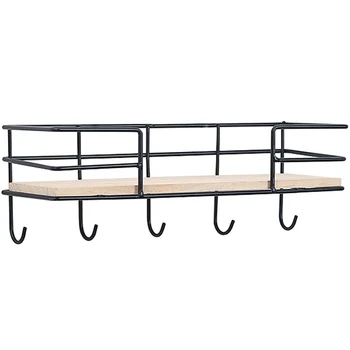 

Nordic Style Wall Shelves Hanging Iron Organizer Storage Rack Holder for Kitchen Living Rome Bathroom Home Decor-L