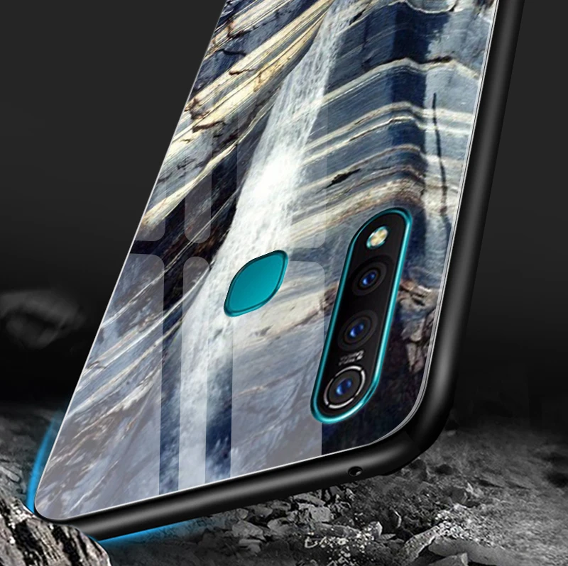 Для Xiaomi Redmi 5A 6A S2 GO Plus задняя крышка из закаленного стекла жесткие чехлы для Vivo Z5X IQOO NEX AS S1 Pro роскошный противоударный чехол для телефона
